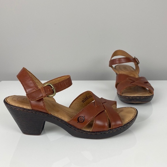 Born Shoes - Born Belinda Open Toe Heeled Sandal Size 10